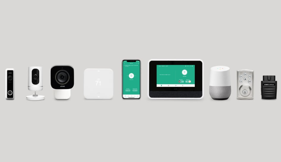 Vivint home security product line in Tampa